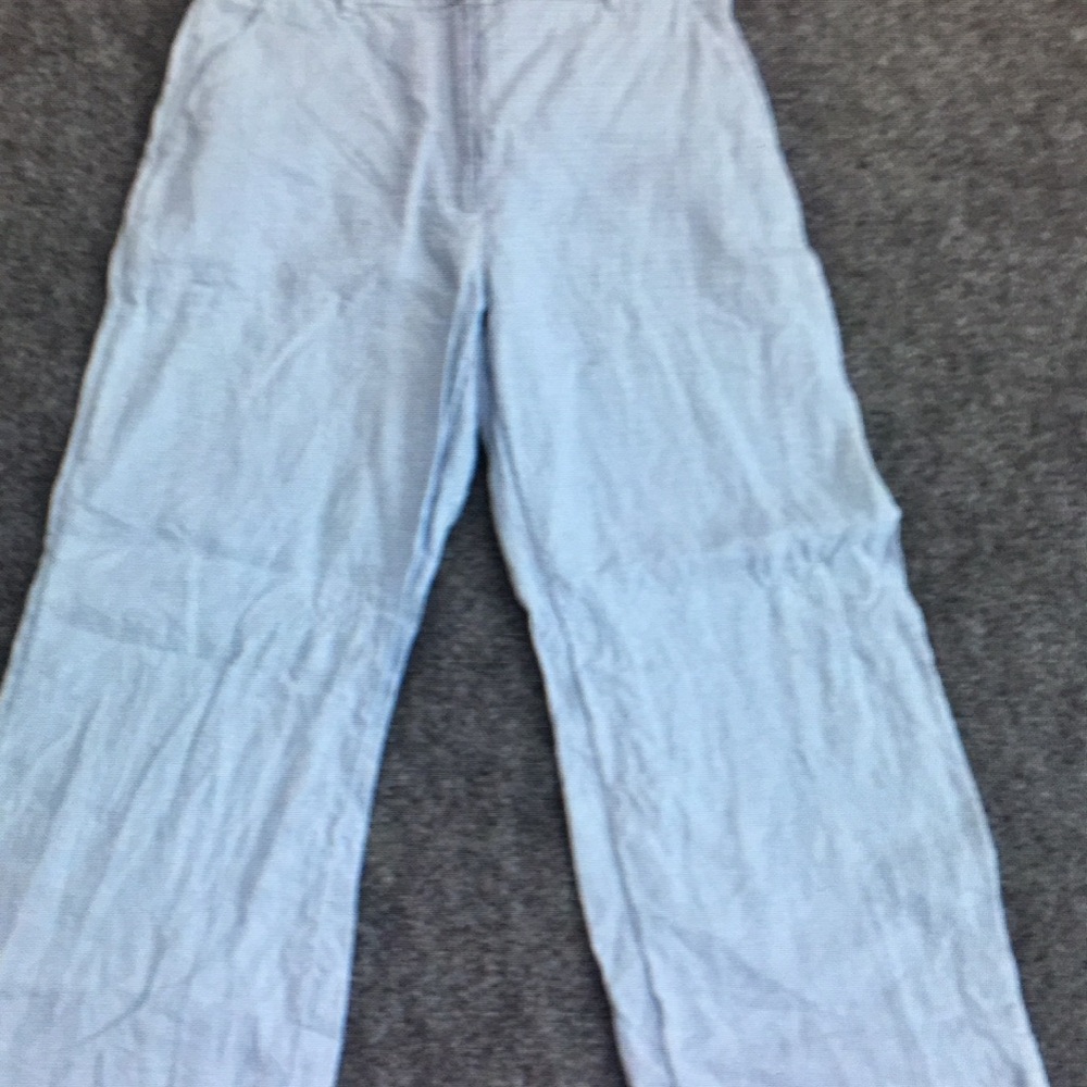 Light Blue Striped Pants